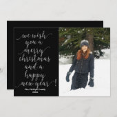 Wir wünschen Euch frohe Weihnachten Schwarzes Gold (Vorne/Hinten)