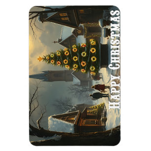 Wir wünschen frohe Weihnachten - O11 Magnet