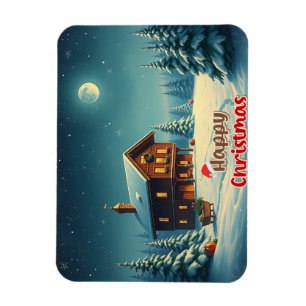 Wir wünschen frohe Weihnachten - O15 Magnet