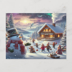 Wir wünschen frohe Weihnachten - O20 Einladungspostkarte