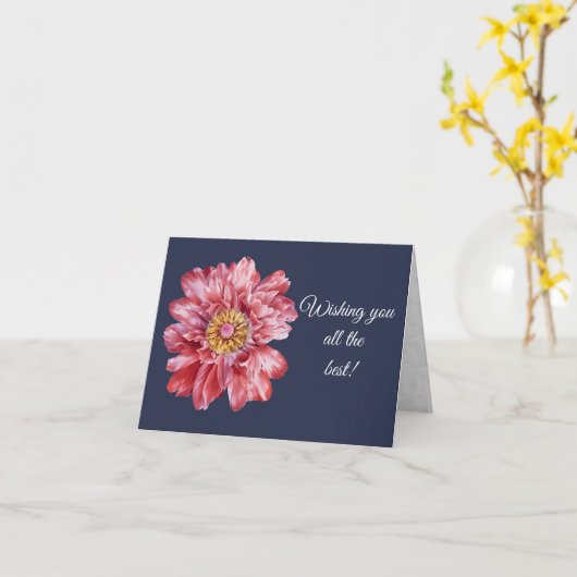 Wir wünschen Ihnen alle besten Grußkarten Karte (Gelbe Blume)