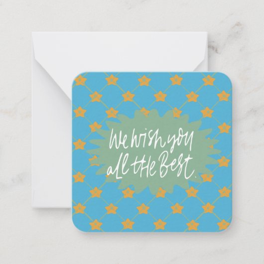 Wir wünschen Ihnen alles Gute: Mitteilungskarte (Vorderseite)