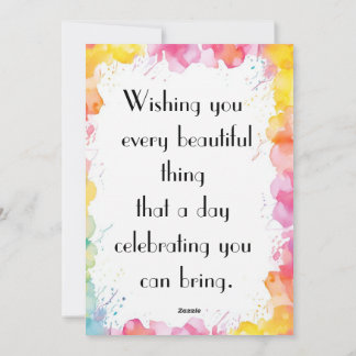 Wir wünschen Ihnen alles Gute, was Sie zum Geburts Feiertagskarte