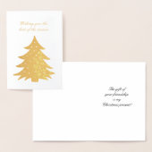 Wir wünschen Ihnen das Beste der Jahreszeit Folienkarte (Anzeige)