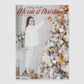 Wir wünschen Ihnen das schönste Weihnachts-Foto Ma Magnetkarte (Vorderseite)