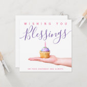 Wir wünschen Ihnen, dass Sie auf dem Glauben basie Karte (Vorderseite/Rückseite Beispiel)