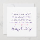 Wir wünschen Ihnen, dass Sie auf dem Glauben basie Karte (Rückseite)