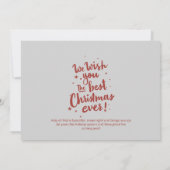 Wir wünschen Ihnen die beste Weihnachtskarte aller Karte (Rückseite)