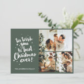 Wir wünschen Ihnen die beste Weihnachtskarte aller Karte (Stehend Vorderseite)