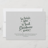 Wir wünschen Ihnen die beste Weihnachtskarte aller Karte (Rückseite)