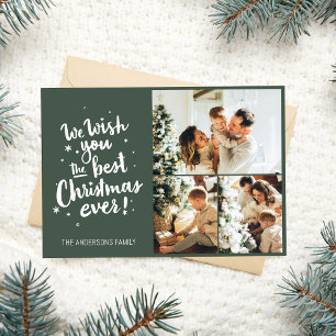 Wir wünschen Ihnen die beste Weihnachtskarte aller Karte