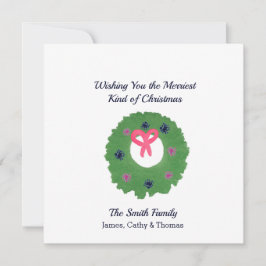 Wir wünschen Ihnen die einfachste Art Weihnachtska Karte