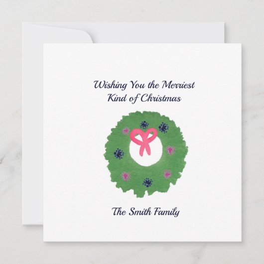 Wir wünschen Ihnen die schönsten Weihnachten Karte (Vorderseite)