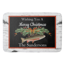 Wir wünschen Ihnen ein angenehmes Fliegen, Fisch W Badematte