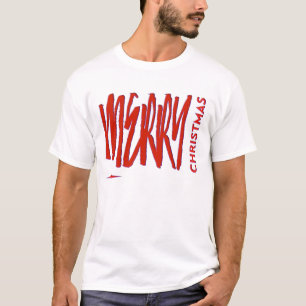 Wir wünschen Ihnen ein frohes Weihnachten Rot Ele T-Shirt