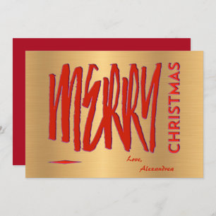 Wir wünschen Ihnen ein frohes Weihnachten Rot Eleg