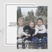 Wir wünschen Ihnen ein frohes Weihnachten Vertikal (Vorne/Hinten)