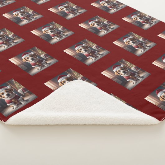 Wir wünschen Ihnen ein frohes Weihnachtsfest mit n Sherpadecke (3/4)