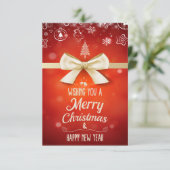 Wir wünschen Ihnen ein frohes Weihnachtsfest und e (Stehend Vorderseite)