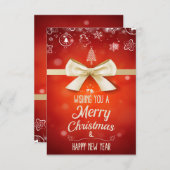 Wir wünschen Ihnen ein frohes Weihnachtsfest und e (Vorne/Hinten)