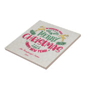 Wir wünschen Ihnen ein frohes Weihnachtsfest und e Fliese (Seite)