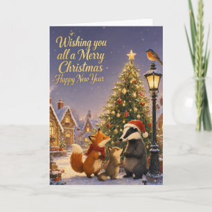 Wir wünschen Ihnen ein frohes Weihnachtsfest und e Karte