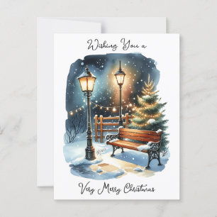 Wir wünschen Ihnen ein frohes Weihnachtsfest und e Postkarte