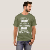 Wir wünschen Ihnen ein frohes Weihnachtsfest und e T-Shirt (Vorne ganz)