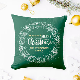 Wir wünschen Ihnen ein frohes Weihnachtsfest, Wrea Kissen