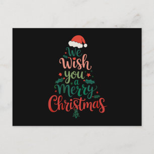 Wir wünschen Ihnen ein frohes Weihnachtsfest Xmas Feiertagspostkarte
