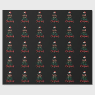 Wir wünschen Ihnen ein frohes Weihnachtsfest Xmas Geschenkpapier