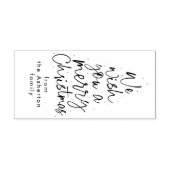 Wir wünschen Ihnen ein frohes Weihnachtsgeschenk p Permastempel (Design)