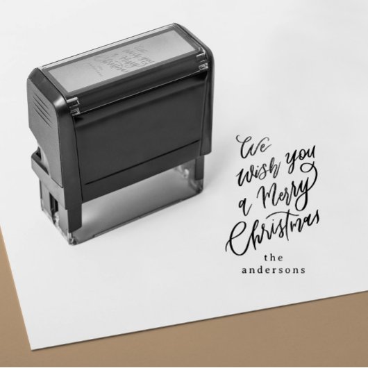 Wir wünschen Ihnen ein frohes Weihnachtsgeschenk Permastempel