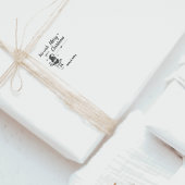 Wir wünschen Ihnen ein frohes Weihnachtsgeschenk-T Gummistempel