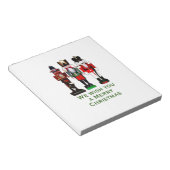 Wir wünschen Ihnen ein frohes Weihnachtslied Notizblock (angewinkelt)