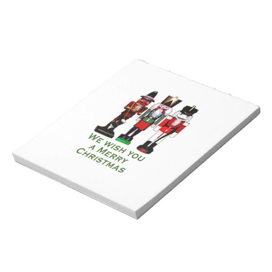 Wir wünschen Ihnen ein frohes Weihnachtslied Notizblock (Rotiert)