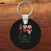 Wir wünschen Ihnen ein frohes Weihnachtslied Schlüsselanhänger (Vorderseite)