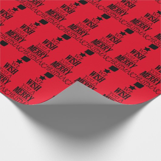 Wir wünschen Ihnen ein frohes Weihnachtswrapping P Geschenkpapier (Ecke)