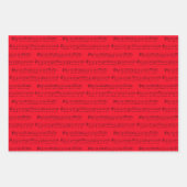 Wir wünschen Ihnen ein fröhliches klassisches Musi Geschenkpapier Set (Vorderseite)