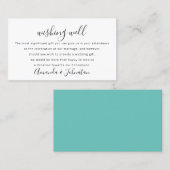 Wir wünschen Ihnen ein gutes Hochzeitsgeschenk für Visitenkarte (Vorne/Hinten)