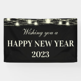 Wir wünschen Ihnen ein gutes neues Jahr Lights Jar Banner