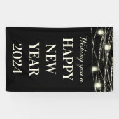 Wir wünschen Ihnen ein gutes neues Jahr Lights Jar Banner (Horizontal)