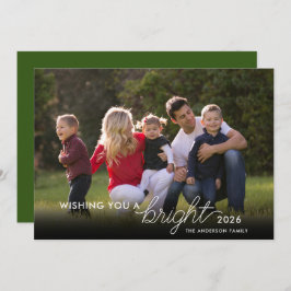 Wir wünschen Ihnen ein helleres Foto 2023 Grüne ne Feiertagskarte