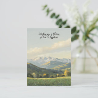 Wir wünschen Ihnen ein Leben in Liebe und Glück Feiertagskarte