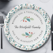 Wir wünschen Ihnen ein leckeres Weihnachten Heilig Pappteller