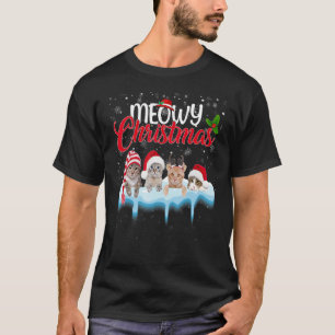 Wir wünschen Ihnen ein Meowy-Katzen-Weihnachten hä T-Shirt