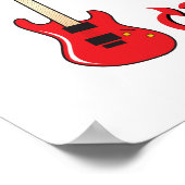 Wir wünschen Ihnen ein Rocking Christmas Clock Pil Poster (Ecke)