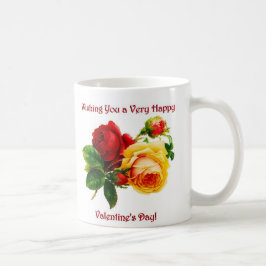 Wir wünschen Ihnen ein sehr glückliches Valentinst Kaffeetasse