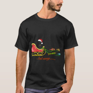 Wir wünschen Ihnen ein tolles Fishmas Lustiges Bas T-Shirt