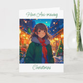 Wir wünschen Ihnen ein Weihnachtsfest! Karte (Vorderseite)